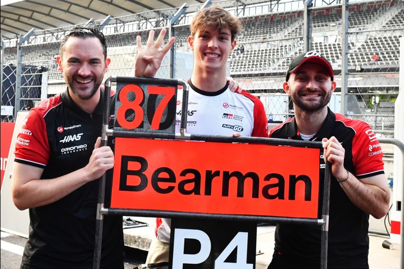 Oliver Bearman freut sich über Platz vier in Mexiko 2025