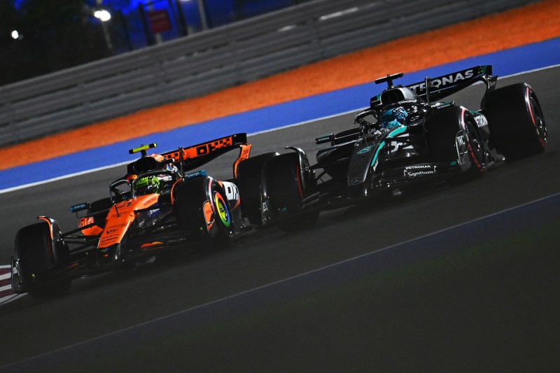 George Russell und Lando Norris beim Formel-1-Rennen in Katar 2026