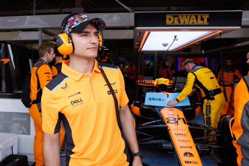 Da war die Welt noch in Ordnung: Alex Palou in der McLaren-Box