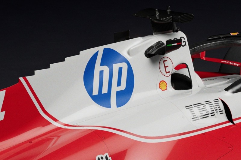 Die Motorhaube mit gezackter Oberkante am Ferrari SF-26
