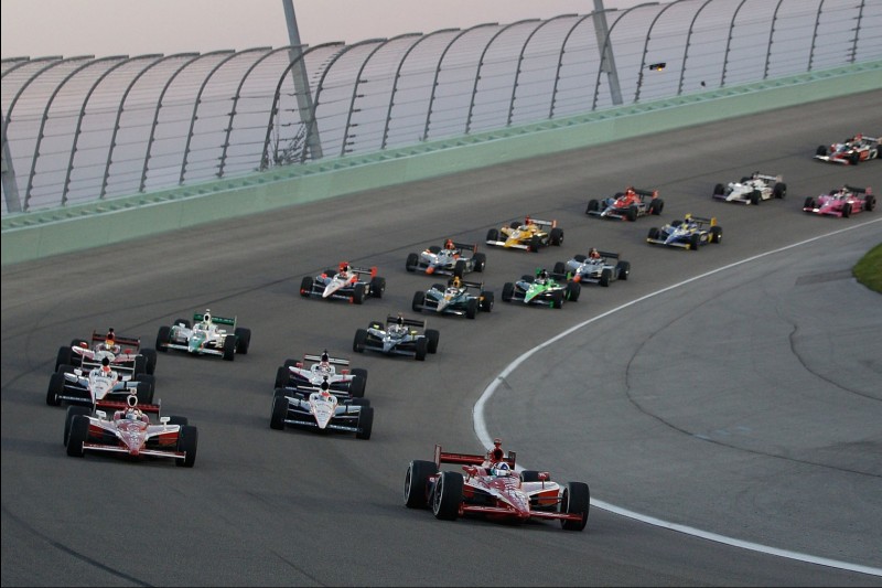 Start zum IndyCar-Saisonfinale 2010 in Homestead: Dario Franchitti führt