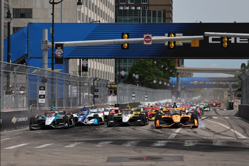 Start zum IndyCar-Rennen in Detroit 2025