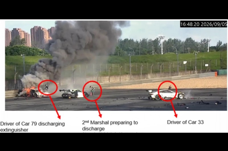 Unfall von Ollie Millroy in Shanghai
