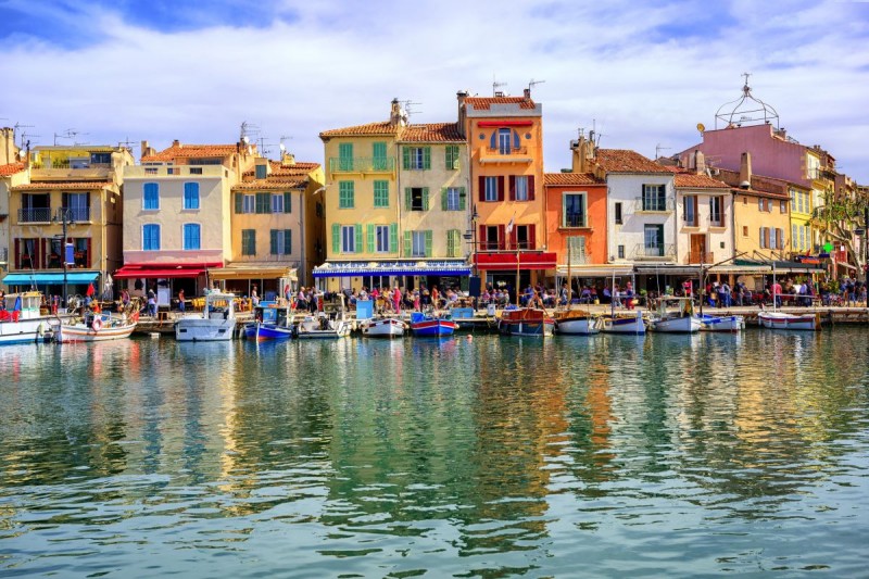 Hafen von Cassis in Frankreich