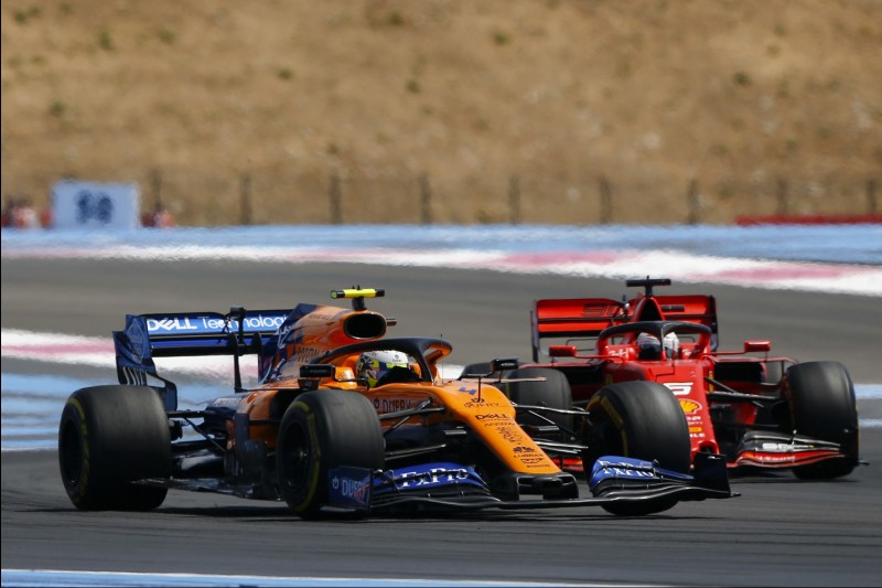 Lando Norris, Sebastian Vettel