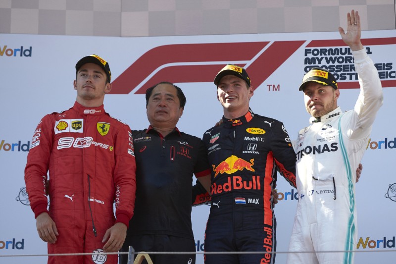 Charles Leclerc, Max Verstappen, Valtteri Bottas