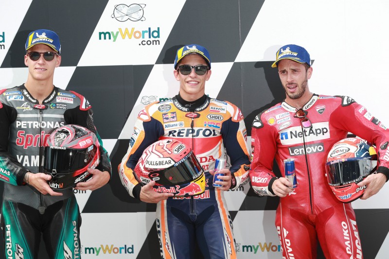 Marc Marquez, Fabio Quartararo, Andrea Dovizioso