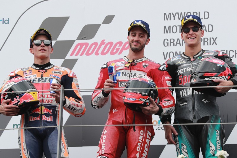 Andrea Dovizioso, Marc Marquez, Fabio Quartararo