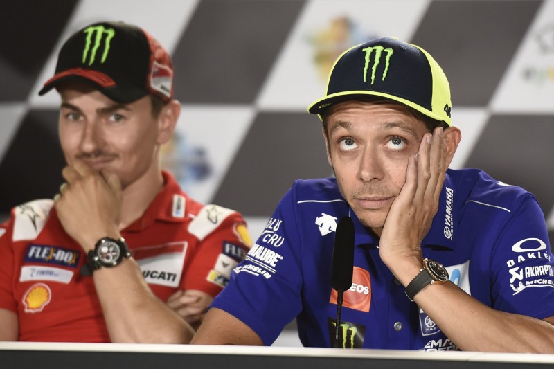 Jorge Lorenzo, Valentino Rossi