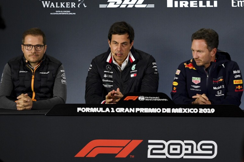 Andreas Seidl, Toto Wolff, Christian Horner, Otmar Szafnauer