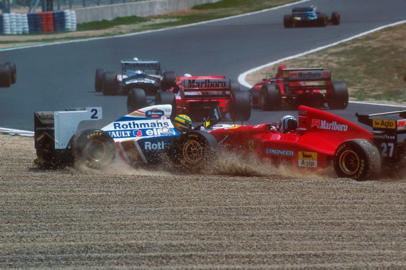 Nicola Larini, Ayrton Senna