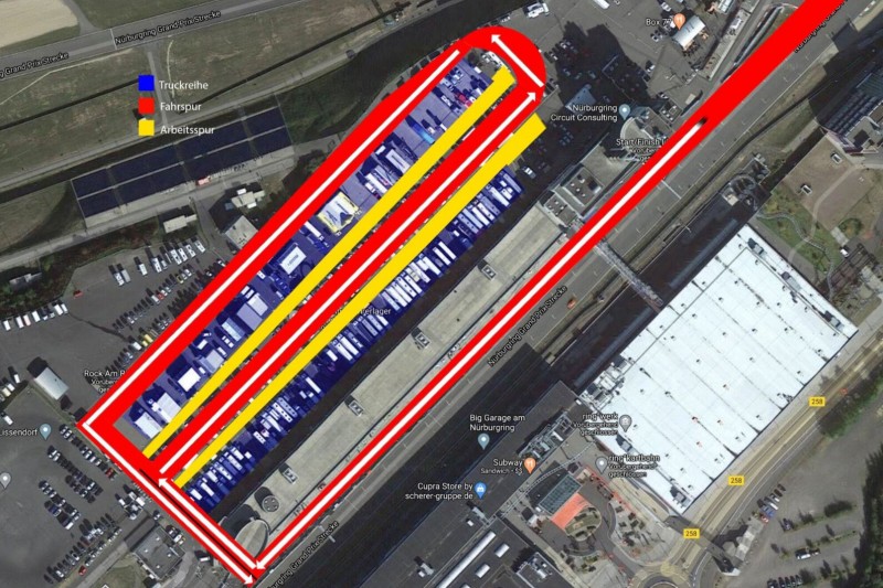 VLN, Boxengasse 2020, Fahrerlager