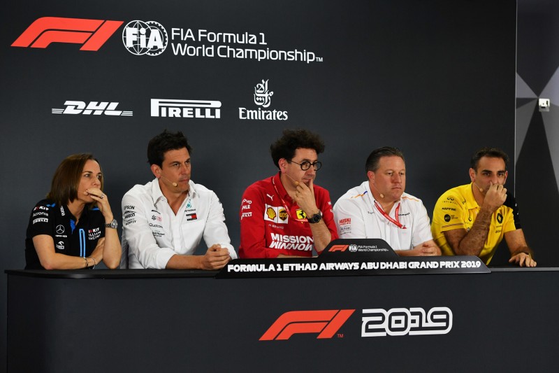 Claire Williams, Toto Wolff, Mattia Binotto, Zak Brown, Cyril Abiteboul