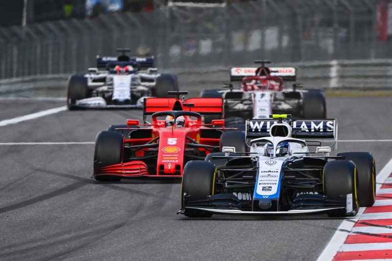 Nicholas Latifi, Sebastian Vettel, Kimi Räikkönen, Daniil Kwjat