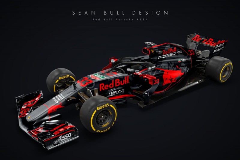 Studie Red-Bull-Porsche RB14 von Sean Bull