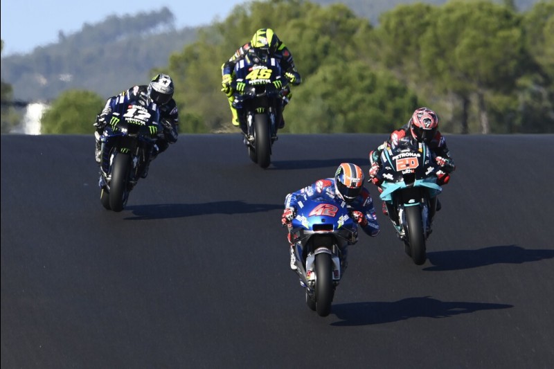 Alex Rins, Fabio Quartararo, Maverick Vinales, Valentino Rossi