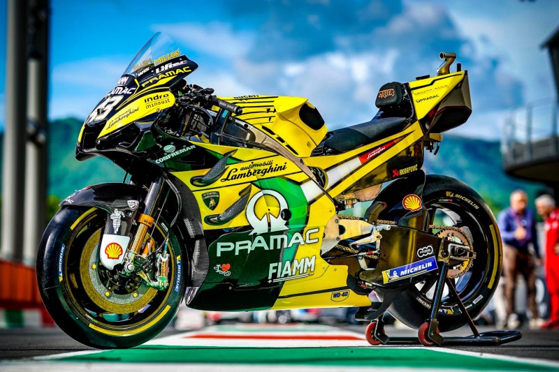 MotoGP-Bike von Pramac-Ducati mit Lamborghini-Design beim GP Italien 2019 in Mugello