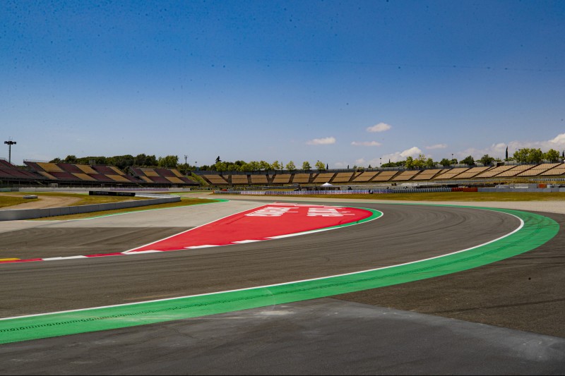 Alte und neue Kurve 10 am Circuit de Barcelona-Catalunya