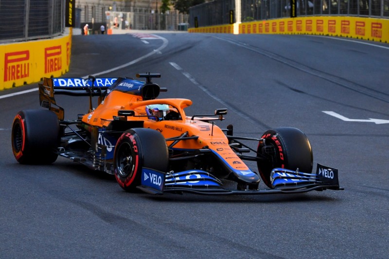 Daniel Ricciardo im McLaren MCL35M in Baku