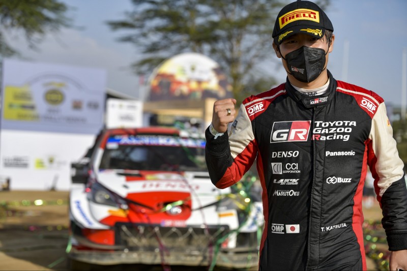 Takamoto Katsuta (Toyota) wurde Zweiter bei der Safari-Rallye 2021 in Kenia