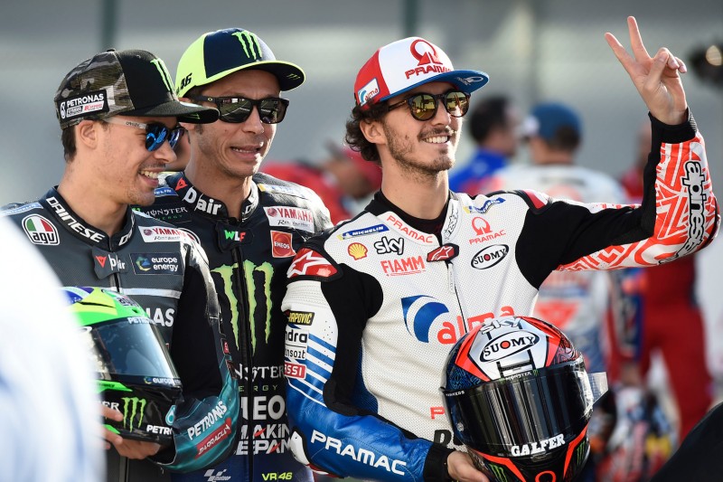 Franco Morbidelli, Valentino Rossi, Francesco Bagnaia