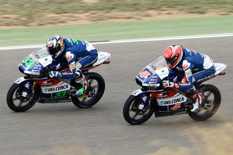 Enea Bastianini und Fabio Di Giannantonio als Gresini-Teamkollegen in der Moto3-Saison 2016