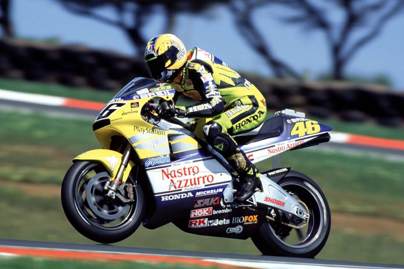 Valentino Rossi auf der Honda NSR500