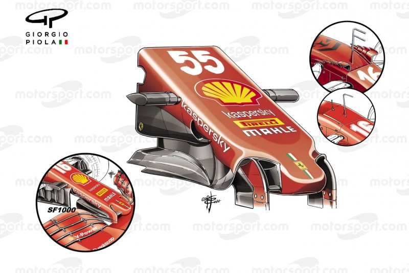 Ferrari-Nase am SF21 aus der Formel-1-Saison 2021