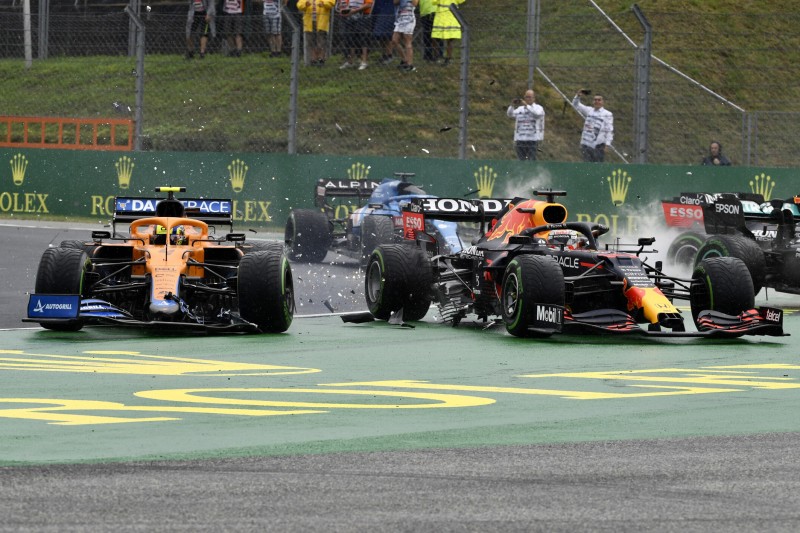 Lando Norris, Max Verstappen, Valtteri Bottas