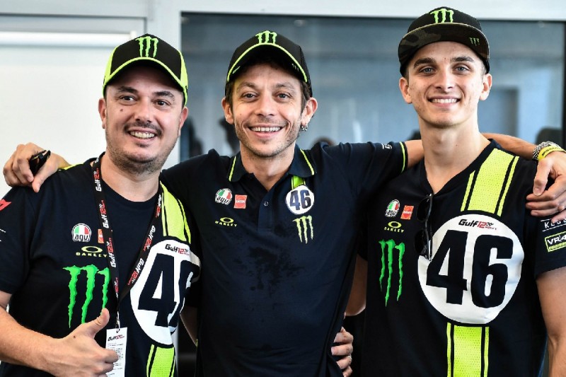 Luca Marini, Valentino Rossi, Alessio "Uccio" Salucci