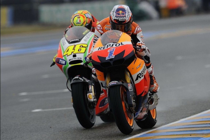 Casey Stoner, Valentino Rossi