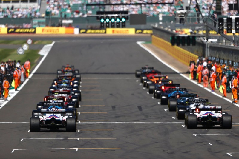 Startaufstellung zum GP Großbritannien 2021 in Silverstone