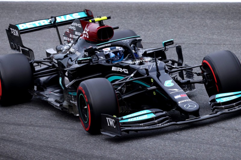 Valtteri Bottas im Mercedes W12 im Training zum Grand Prix von Italien der Formel 1 2021 in Monza
