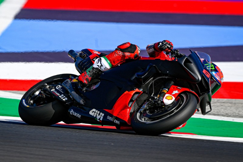 Francesco Bagnaia auf Ducati für 2022 beim Misano-Test im September 2021