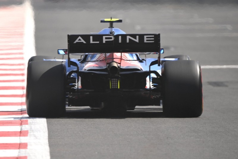 Heckansicht: Der Alpine A521 von Esteban Ocon in Mexiko 2021