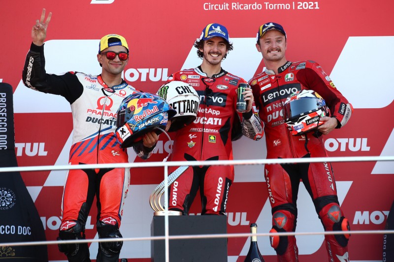 Johann Zarco, Francesco Bagnaia, Jack Miller