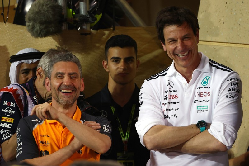 Andrea Stella und Toto Wolff
