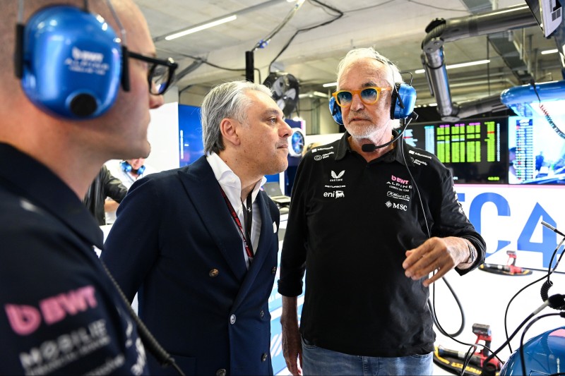 Renault-Konzernchef Luca de Meo mit Flavio Briatore