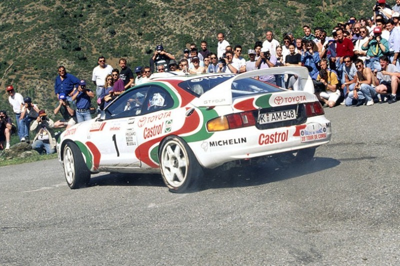 Didier Auriol bei der Rallye Korsika 1995 den einzigen WRC-Sieg des ST205