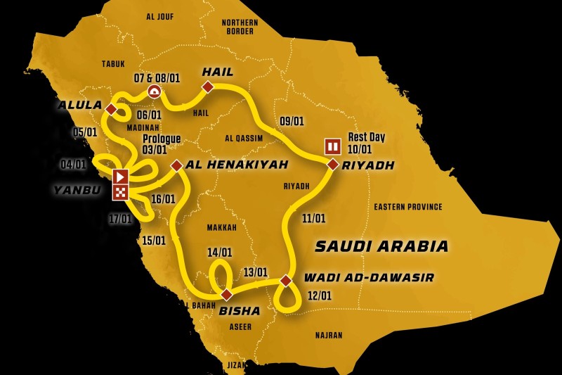 Rallye Dakar Route 2026