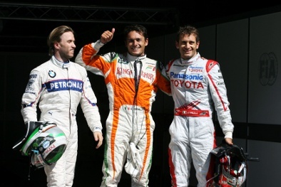 Heidfeld, Fisichella i Trulli | Fot. Sutton Images