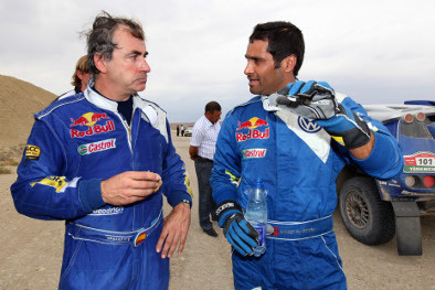 Sainz i al-Attiyah | Fot. VW
