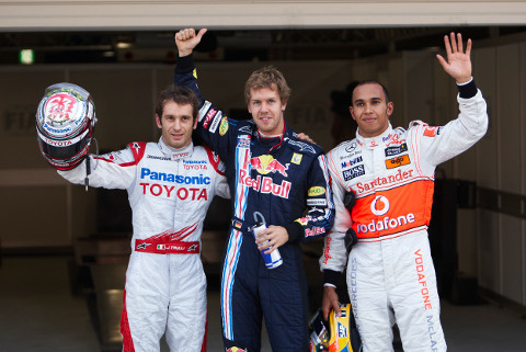 Trulli, Vettel i Hamilton | Fot. Toyota