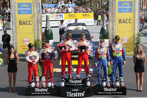 Podium Rajdu Katalonii | Fot. Miquel Rovira