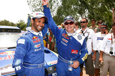 Nasser al-Attiyah i Carlos Sainz | Fot. VW