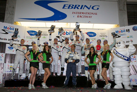 Podium 12 godzin Sebring | Fot. Peugeot