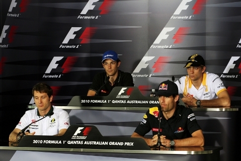 Trulli, Webber, Senna, Pietrow | Fot. HRT