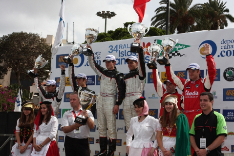 Podium Rally Islas Canarias