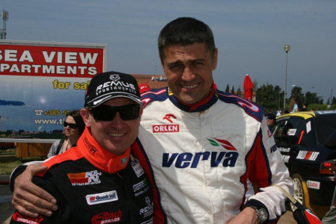 Armin Schwarz i Krzysztof Hołowczyc