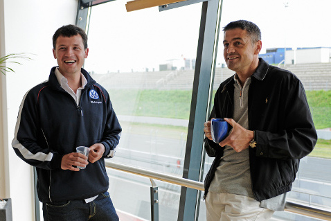 Maciek Steinhof i Krzysztof Hołowczyc